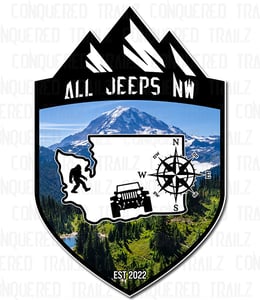 Image of All Jeeps NW - Club Decal