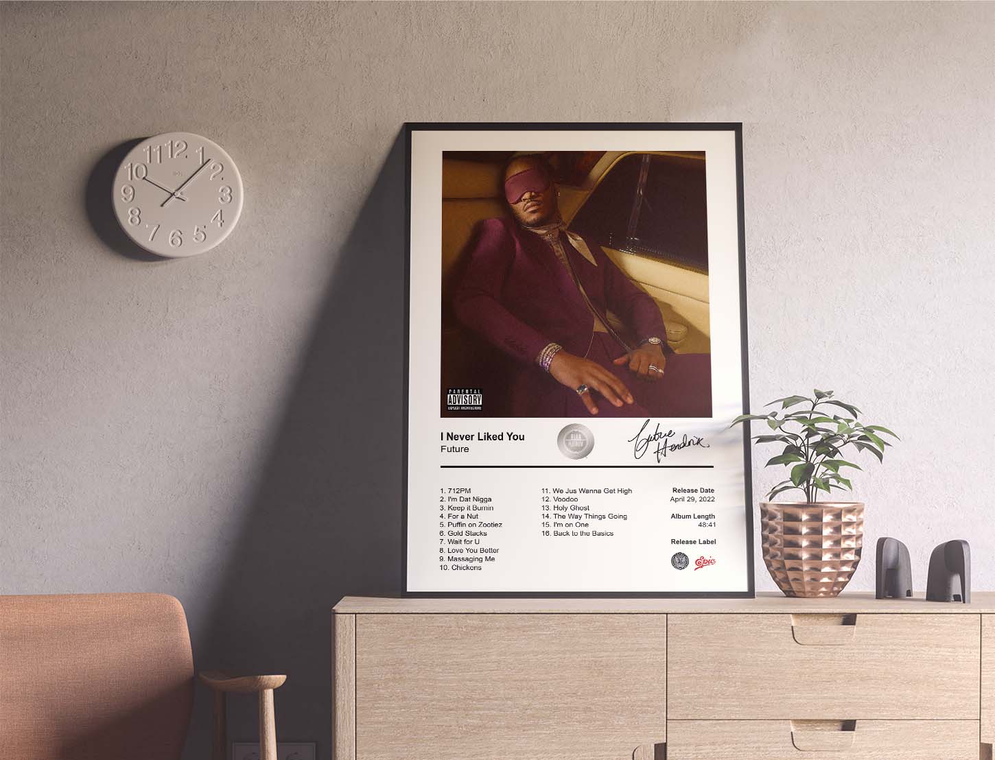 Future - I Never Liked You Album Cover Poster | Architeg Prints