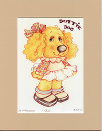 Image 1 of Dottie Dog Color Print Get Along Gang Member 1st Drawing