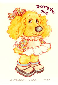 Image 3 of Dottie Dog Color Print Get Along Gang Member 1st Drawing