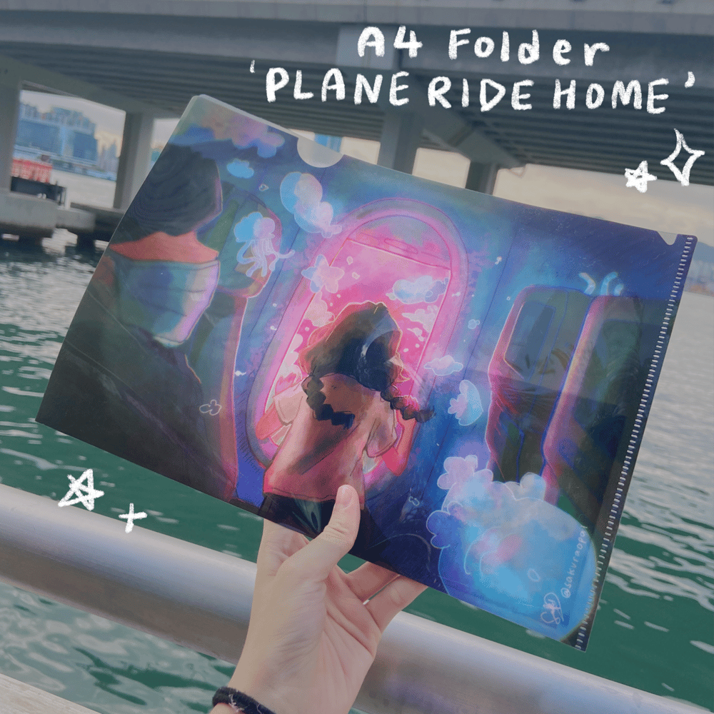 Image of [16% OFF!] A4 FOLDER 'Plane Ride Home'