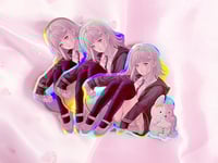 Image 2 of Digital Girl Chiaki Nanami & Monomi 4" Holographic Sticker