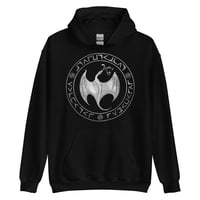 Image 1 of ABSU - YE UNCTION OF USHUMGAL (GREY PRINT) HOODIE
