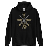 Image 1 of ABSU - CREST OF CYTHRÁUL (SILVER & GOLD PRINT) HOODIE