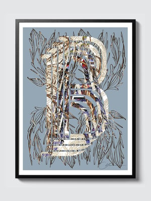 LETTER B – GREYSH > 12 x 18 high-end print – numbered and signed – 3 sizes available 