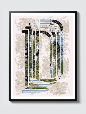 LETTER D – WHITE > 12 x 18 high-end print – numbered and signed – 3 sizes available 