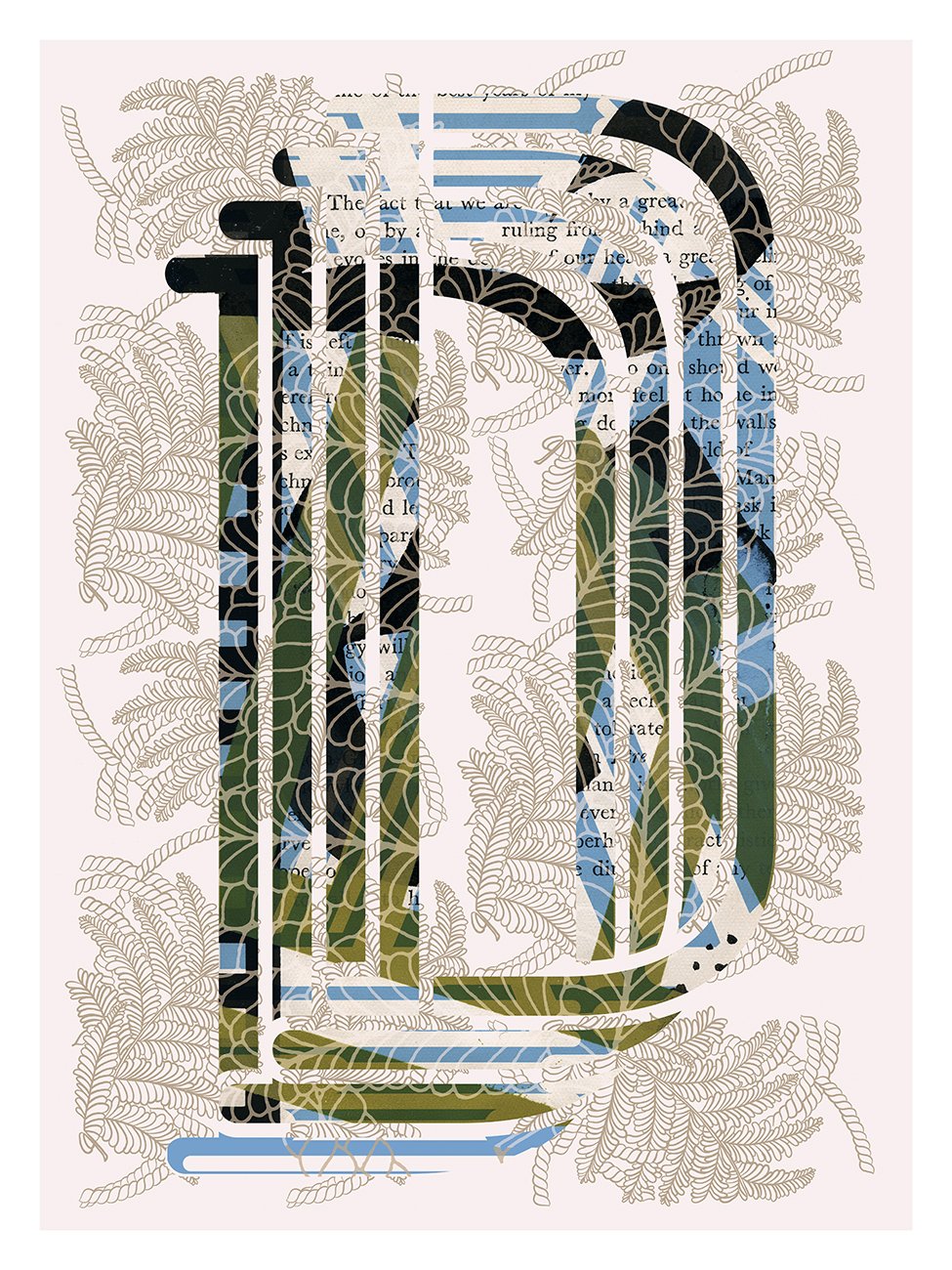 LETTER D – WHITE > 12 x 18 high-end print – numbered and signed – 3 sizes available 