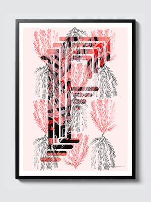 LETTER F – WHITE > 12 x 18 high-end print – numbered and signed – 3 sizes available 