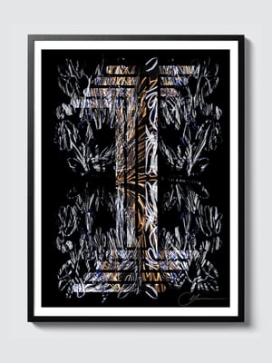 LETTER I – BLACK > 12 x 18 high-end print – numbered and signed – 3 sizes available 
