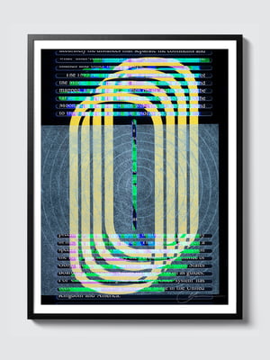 LETTER O – BLACK > 12 x 18 high-end print – numbered and signed – 3 sizes available 