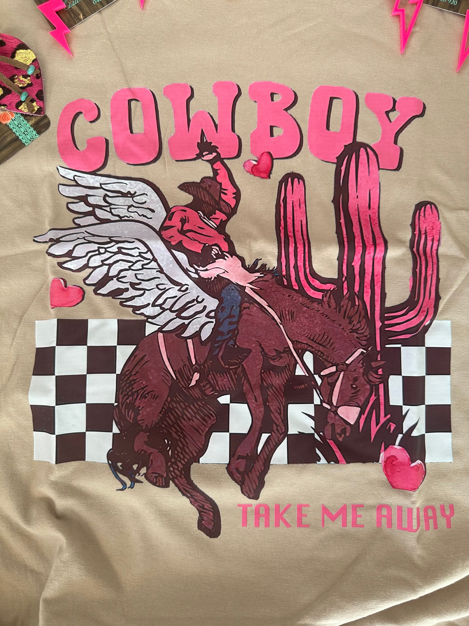 Image of Cowboy take me away tshirt