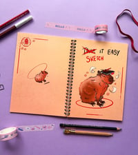 Image 2 of Sketch it easy! - Capybara Mixed Media Sketchbook