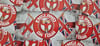 Pack of 25 10x5cm England on Tour Football/Ultras Stickers.