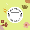 Let's Practise This Letter Stamp
