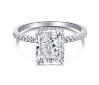 Image 1 of Snow White Sterling Silver Ring