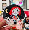 Sally & Zero - vinyl round sticker