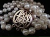EDWARDIAN 18CT ANTIQUE TURQUOISE DIAMOND CULTURED PEARL NECKLACE