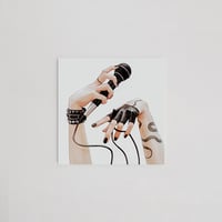 Hands microphone PRINT