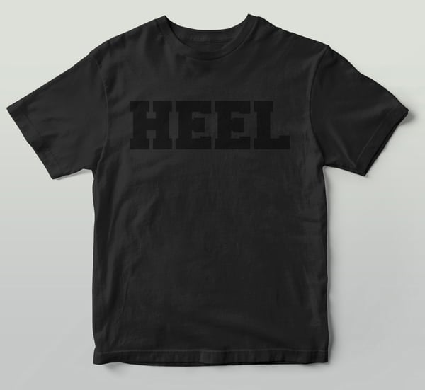 Image of Heel Black on Black Tee