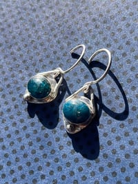 Image 2 of Neon Apatite Earrings