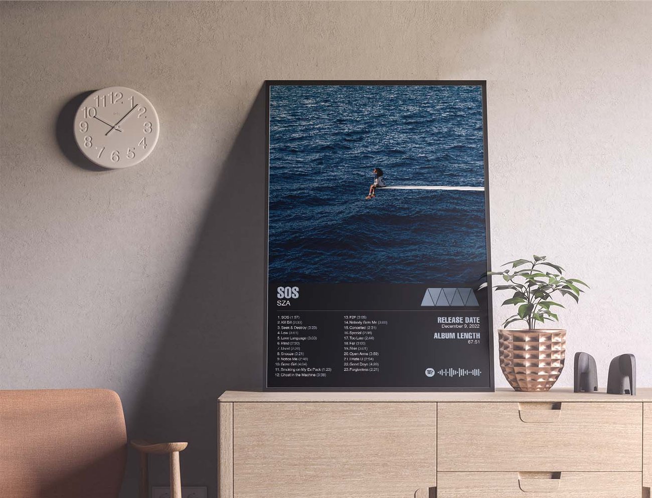 SZA SOS Album Cover Poster Architeg Prints