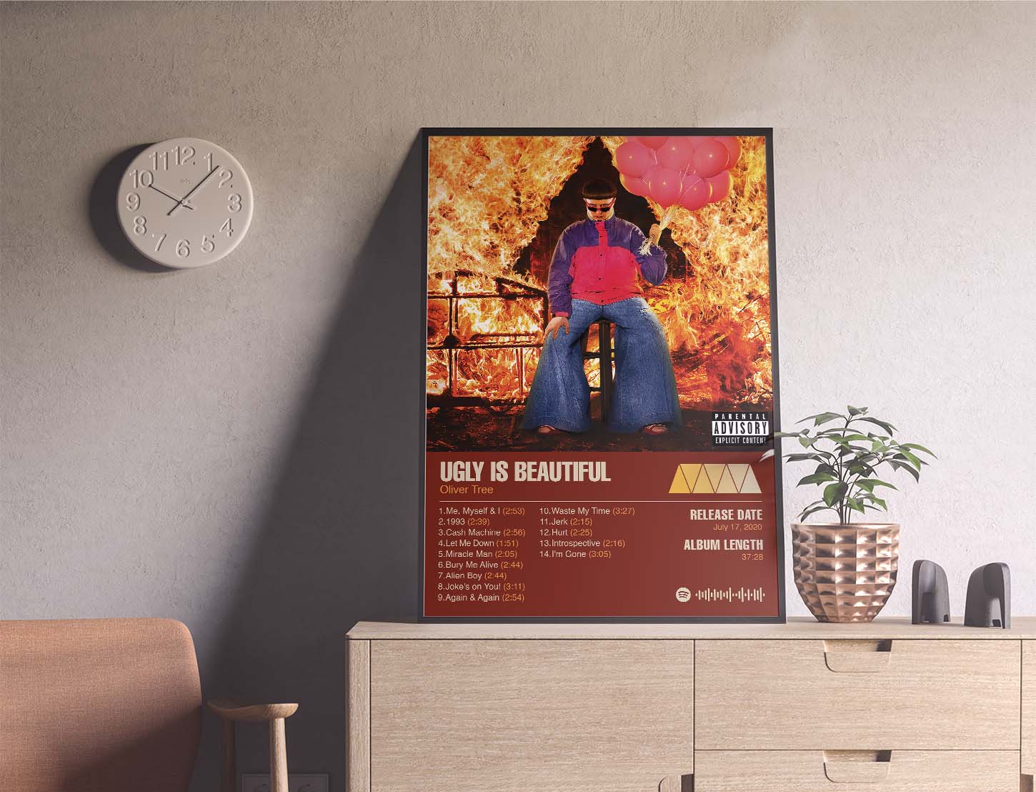 Oliver Tree - Ugly Is Beautiful Album Cover Poster | Architeg Prints