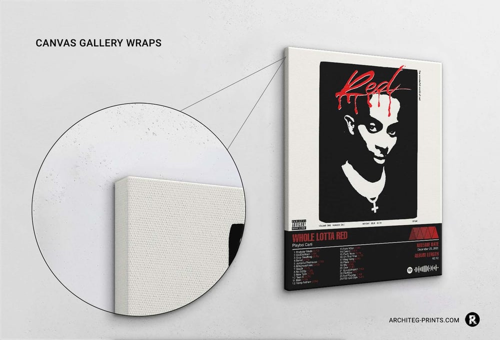 Playboi Carti - Couverture de l'album Whole Lotta Red Poster