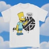 Bart/crass shirt - white - black paint