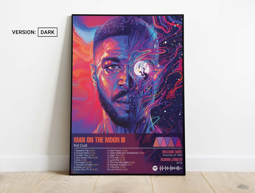 Kid Cudi - Man on the Moon III: The Chosen Album Cover Poster