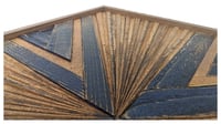 Image 4 of "Starburst Navy & Natural" Reclaimed Cedar Fencing Artwork