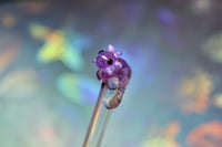 Image 3 of Lilac Purple Axolotl Glass Straw + Stir Stick Set