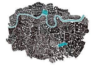 Image of South & East London Type Map