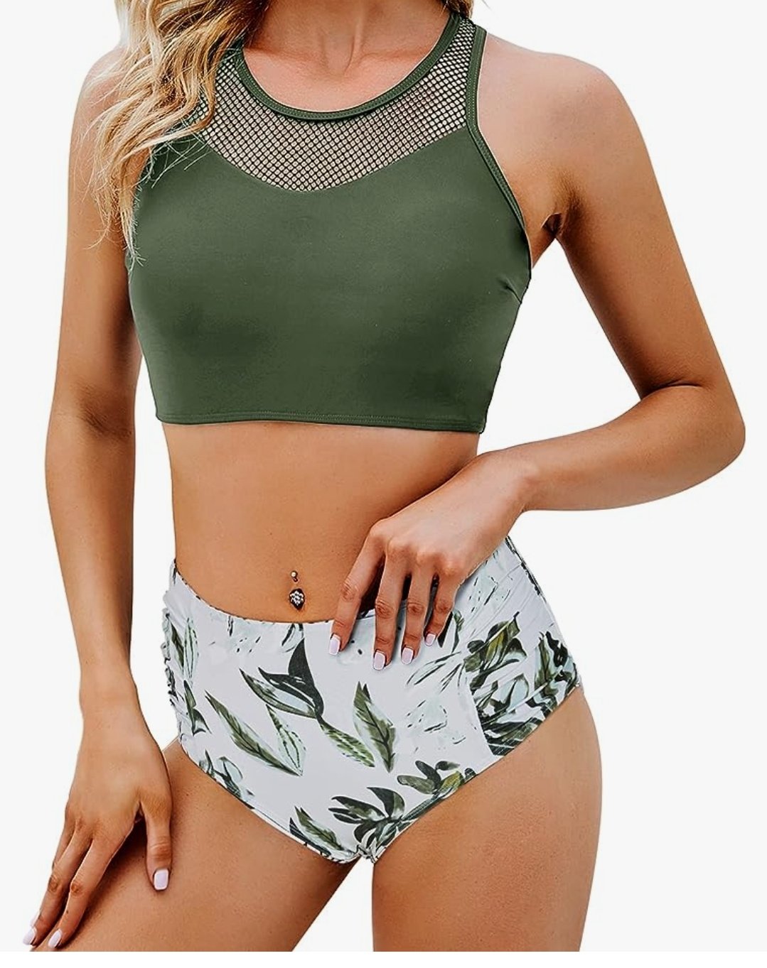 Image of XL Tutorutor Womens High Waisted 2 Piece Bikini Set