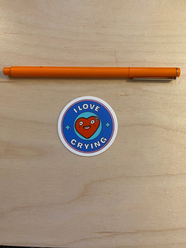 Image of I Love Crying Sticker