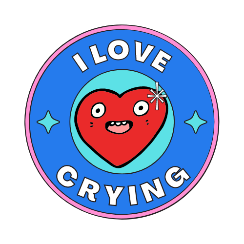 Image of I Love Crying Sticker