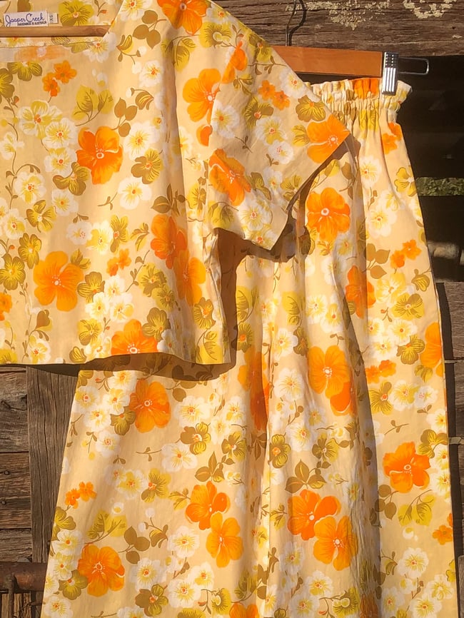 XS (8/10)  Golden Orange Floral 