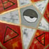 pentacle GOLD/FIRE/GRAY on wood disk Image 3