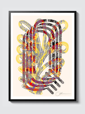 LETTER Q – WHITE > 12 x 18 high-end print – numbered and signed – 3 sizes available 