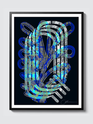 LETTER Q – BLACK > 12 x 18 high-end print – numbered and signed – 3 sizes available 
