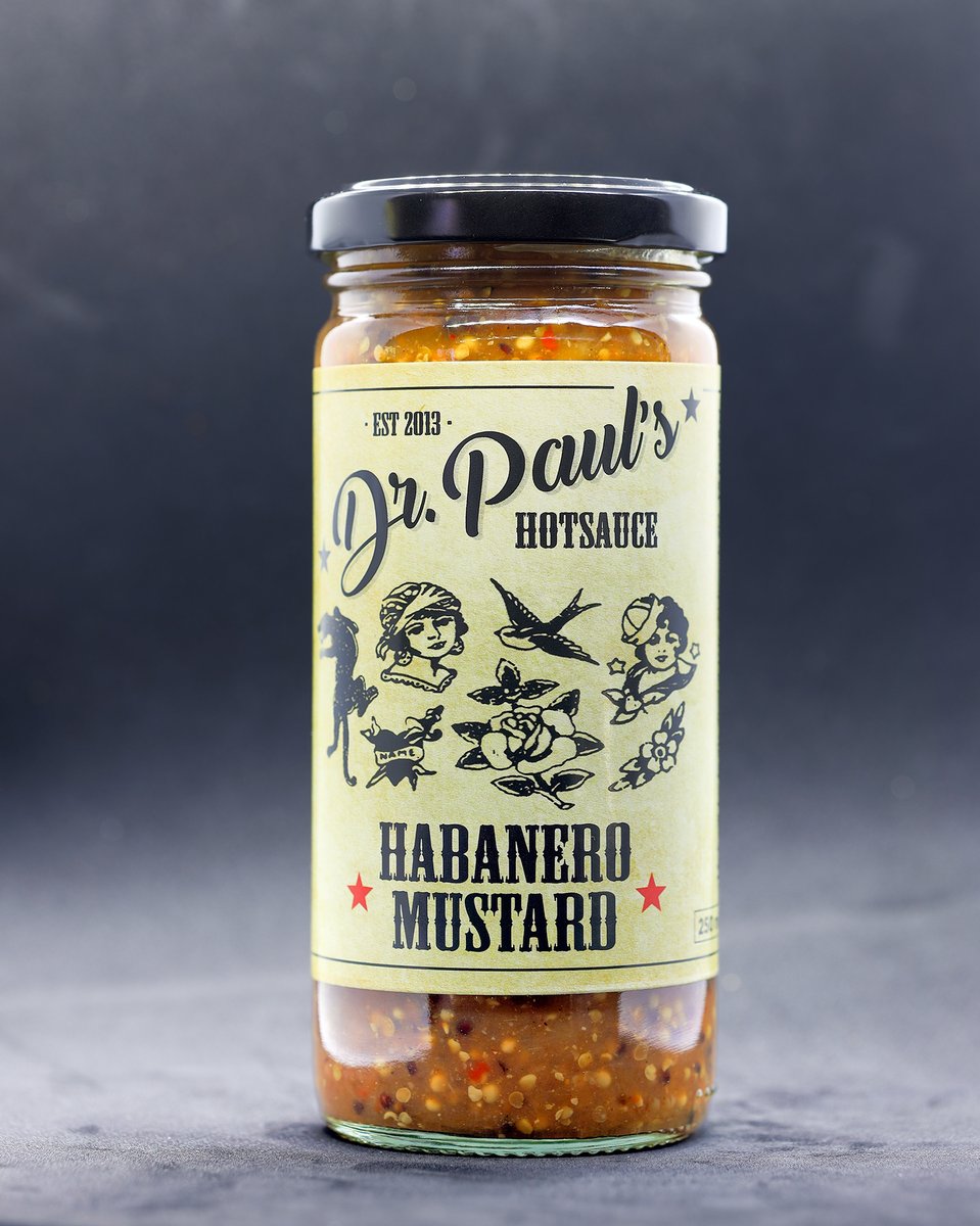 HABANERO MUSTARD 250ml DR PAULS HOTSAUCE