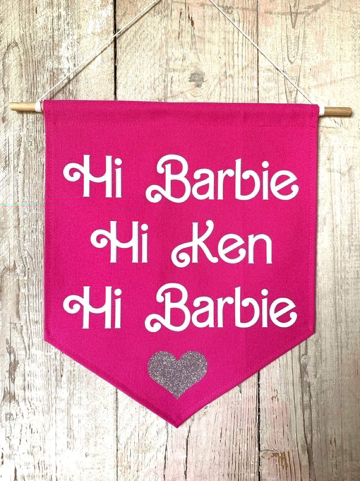Image of Barbie Banner “Hi Barbie”