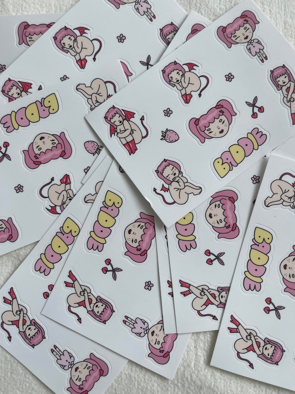 Image of BAD GIRL STICKER SHEET