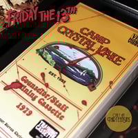 Image 2 of 'Friday the 13th': Camp Crystal Lake Recreation VHS Tape, case and cover  (ThirteenSins Original)