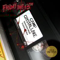 Image 3 of 'Friday the 13th': Camp Crystal Lake Recreation VHS Tape, case and cover  (ThirteenSins Original)