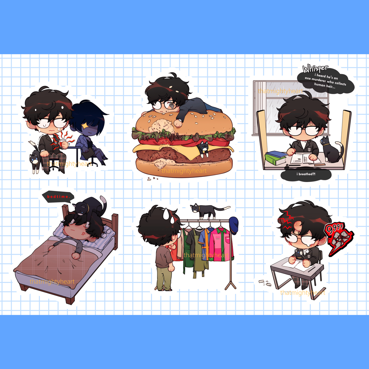 Image of [P5] daily life a5 sticker sheet
