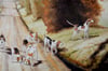 Original Equestrian Fox Hunting and Hounds oil painting by Sue Kelleher