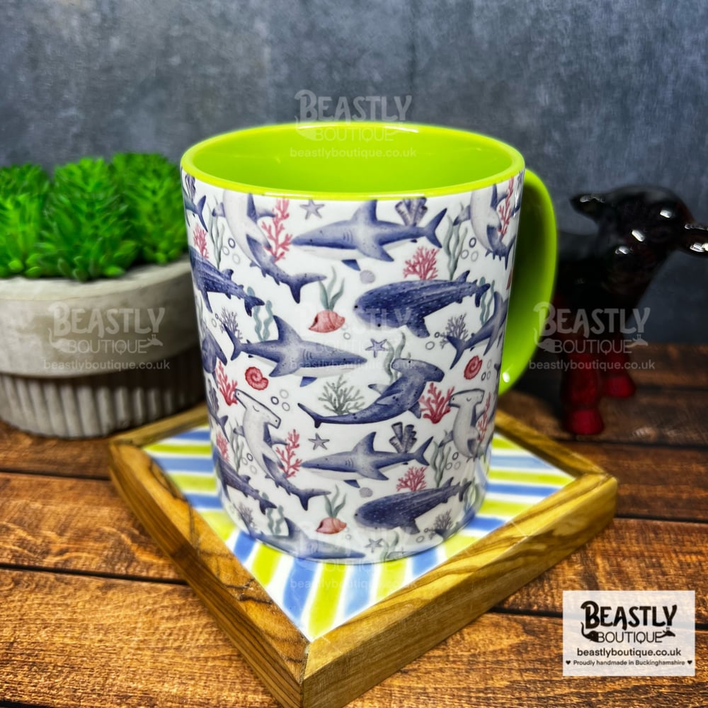 Shark Pattern Mug