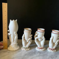 Image 4 of Victorian Porcelain Hand Vases