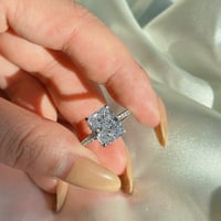 Image 2 of Lila Sterling Silver ring 四克拉冰糖顶级锆石戒指