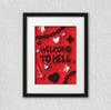 Welcome to hell A4 print